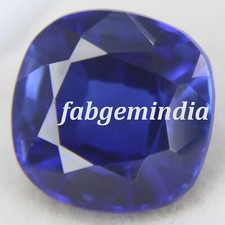 5.90 Ct Certified Natural Kashmiri Blue Sapphire Cushion Cut Loose Gemstones