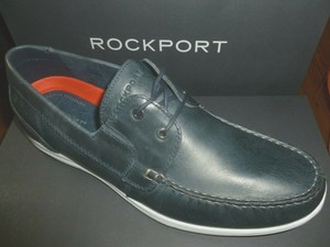 rockport navy blue shoes