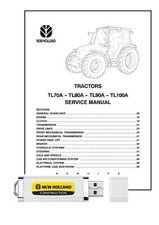 New Holland TL70A TL80A TL90A TL100A Manuale di servizio di riparazione su chiavetta USB
