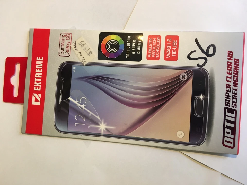 Samsung Galaxy S6 Optic SuperClear HD Screen Guard Clear Twin Pack EXSGTSG220CLE - Image 2 of 4