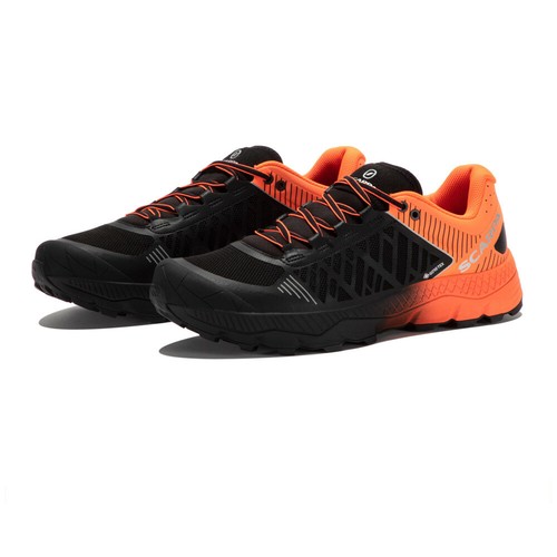 Scarpa Spin Ultra GTX Trail Running shoes-46-Orange Fluo/Black
