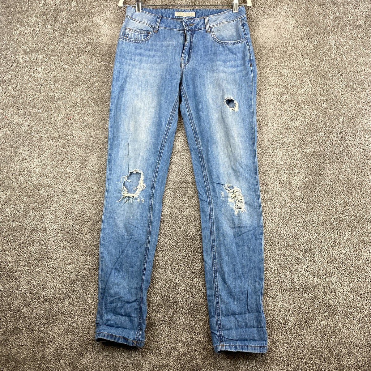 ZARA Basic Denim Z1975 Skinny Jeans Women's Size 00 Blue Low Rise