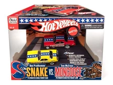 NIB Autoworld Snake & Mongoose Hot Wheels 2 Pack HO 4 Gear Slot Cars Run on AFX