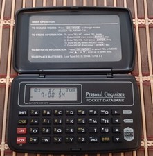 New Old Stock, Personal Organizer Electronic Pocket Data Bank 688 Bytes New batt