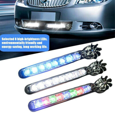 8 LED DRL Daylight Wind Energy No Need External Power Car Daytime Running LiDSx3