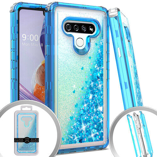 Tempered Glass / Liquid Motion Cover Phone Case For LG Stylo 6 LM-Q730TM - Picture 6 of 8