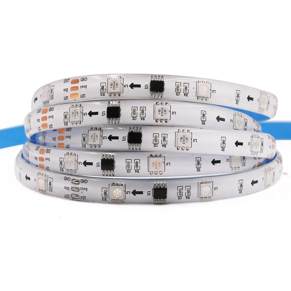 5V 12V WS2812B RGB LED Streifen Strip 1-5m Lichtleiste Individuell Adressierbar - Bild 4 von 4