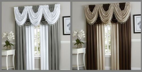 Set Window Curtain Faux Silk Rod Pocket, How To Iron Faux Silk Curtains