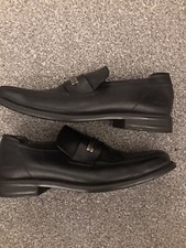 Kickers Retro 1990's Black Leather Men's Slip On Shoes EUR 45 / 10.5