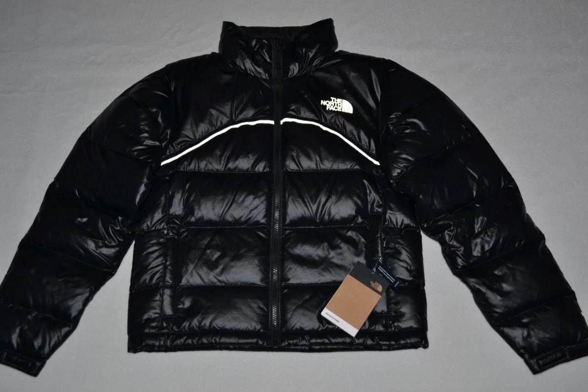 North face shiny best sale jacket