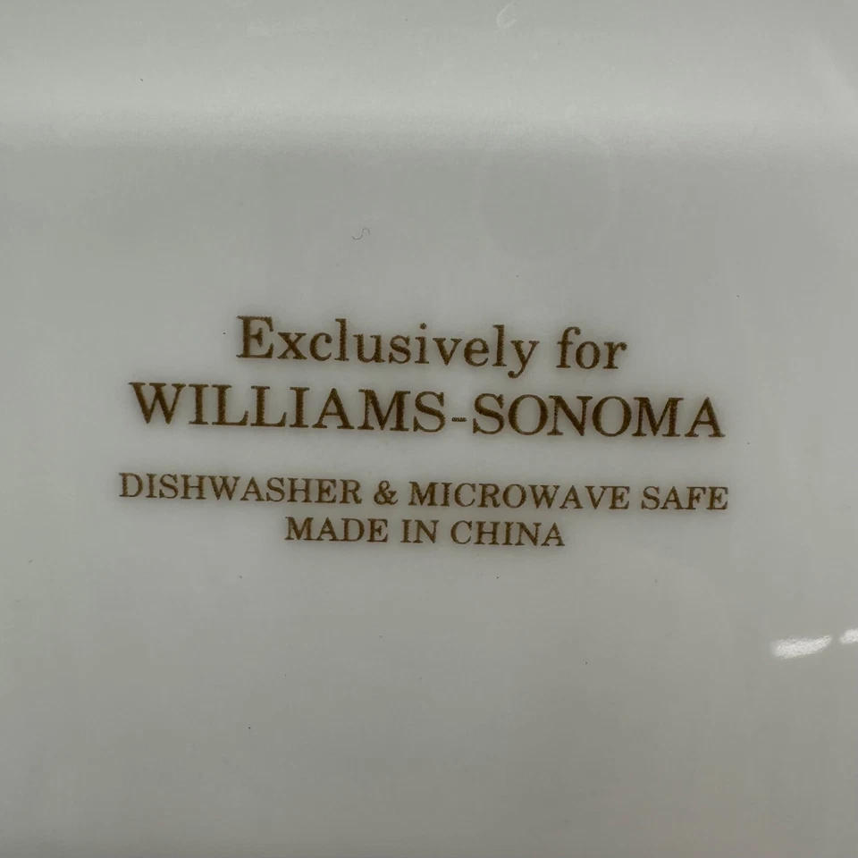 Plato de Cena Williams Sonoma Plymouth Pavo Toile Marrón Acción de Gracias Cerámica Foto 4 de 4
