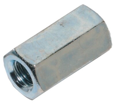 20-Pack 10-24-Inch Coupling Nut Zinc Plated Steel Coarse Thread Fastener