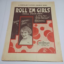 Roll Em Girls Roll Your Own Vintage Sheet Music 1925    B67