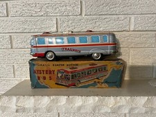 Antique Yonezawa Japan Tin Battery Op Trailways Mystery Bus in Orig. Box