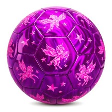 EVERICH Soccer Ball Size 2/3/4/5 for Toddlers Kids - Shiny Unicorn Dinosaur...