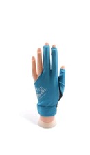 Baize Master Professional Three-finger Snooker Pool Cueing Glove. Left Hand BLUE