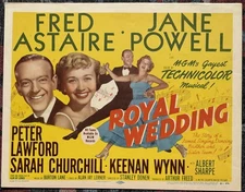Fred Astaire Jane Powell Royal Wedding Original Title Lobby Card 11" x 14" 1951