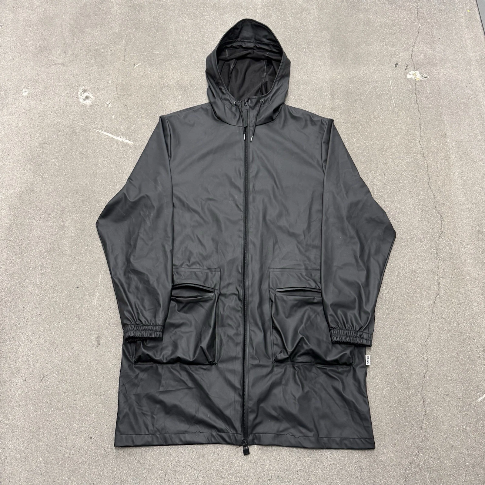 Rains Storm Breaker Rain Jacket Black Size Large