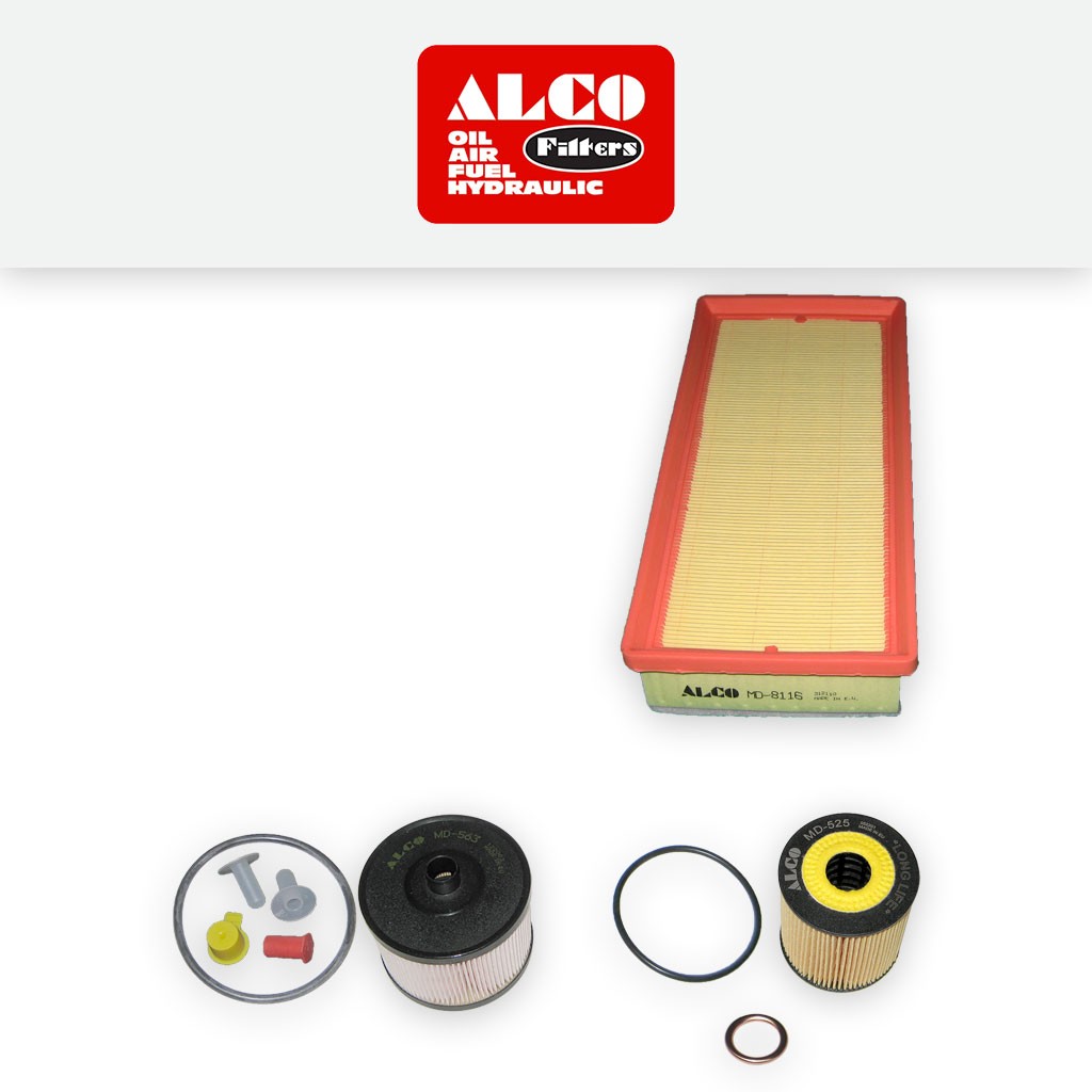 SERVICE KIT for CITROEN C5 2.0 HDI ALCO OIL AIR FUEL FILTERS (2004-2008)