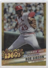 2020 Topps Decades Best Chrome Series 2 Gold Refractor 17/50 Bob Gibson HOF 0t2