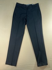 Haggar Dress Suit Pants Mens 32x30 WPL386 Slim Fit Stretch Slacks Trousers Black