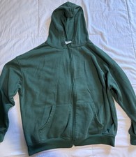 Vintage True 1970 S Green Zip Up Hoodie Talon Sz Small Forest Green