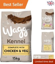 High Protein Kennel Dog Food 15kg - Complete Chicken & Veg Nutrition for Dogs 2.13 per kilo