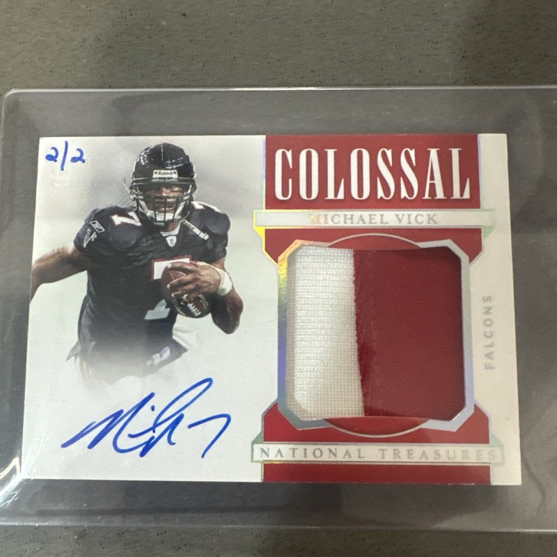 2019 National Treasures Michael Vick Patch Auto /2