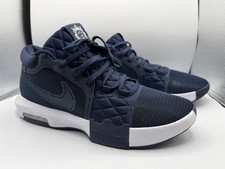 Nike LeBron Witness 8 TB Men  s Mid Top Lace Up Mesh College Navy/White 2024