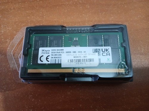 1x32GB SK Hynix DDR5-5600 SODIMM Laptop RAM PC HMCG88AGBSA092N HMCG88AGBSA095N