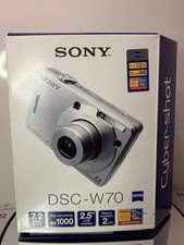 Sony Cyber-shot DSC-W70 7.2MP Digital Camera - Silver