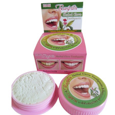 Natural Clove Coconut Toothpaste Set 2 Rasyan Thai Herbal Oral Care 25 g x 2
