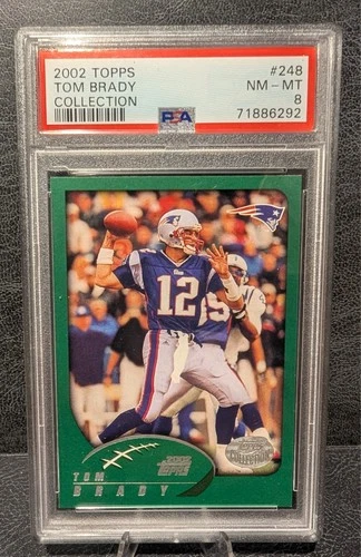 2002 Topps Tom Brady Collection #248 PSA 8
