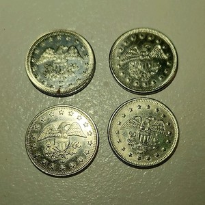 Set of 4 No Cash Value Tokens with Detailed Eagle Design Collectible Coin Lot