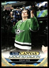 2024-25 Upper Deck UD Canvas Young Guns Oskar Backe Rookie Dallas Stars #C233