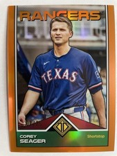 Topps 2024 Transcendent Collection Corey Seager #8 Orange /25 Rangers MLB