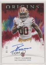2021 Panini Origins Rookie Auto Red 86/99 Trey Sermon #RA-TS Auto 6w8
