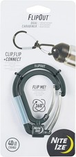 Nite Ize FlipOut Dual Carabiner 360-Degree Swivel 40-lb Working Load