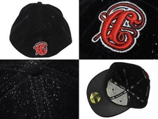 NEW ERA × DIPLOMATS Diplomats Baseball Cap Size 7 3/4 Velor Black Red Lame Good