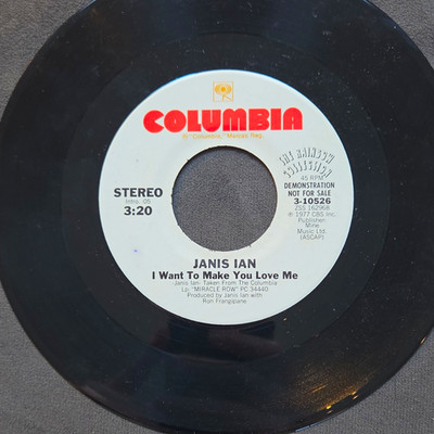 Janis Ian I Want To Make You Love Me Columbia 7'' 45 RPM Promo 3-10526 1977