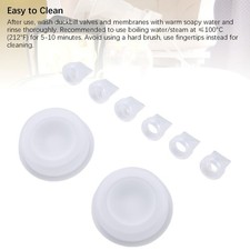 6pcs Duckbill Valves and 2pcs Silicone Diaphragm Compatible for V2 V1