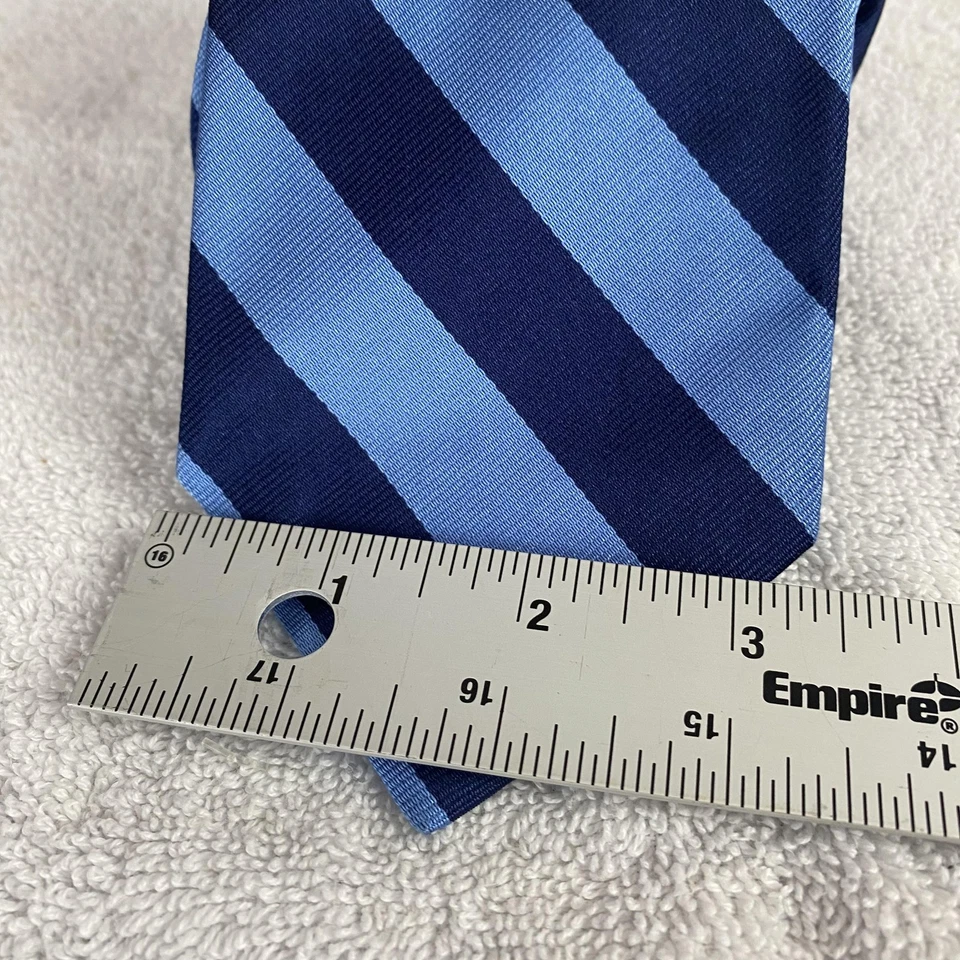 J Crew 领带男式条纹丝绸手工制作美国经典领带工作服商务形式 — 第 3/4 张图片