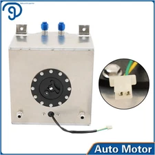 Racing/street Fuel Cell Gas Tank 5 Gallon +level Sender Drift/polished Aluminum