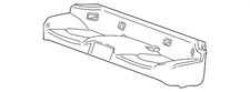 Genuine GM Ebony Rear Seat Cushion Cover 20800335