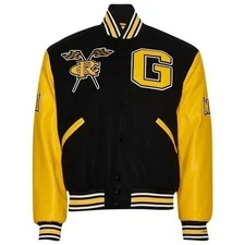 Men's Grambling State University Wool & Leather Campus Remix Varsity Jacket