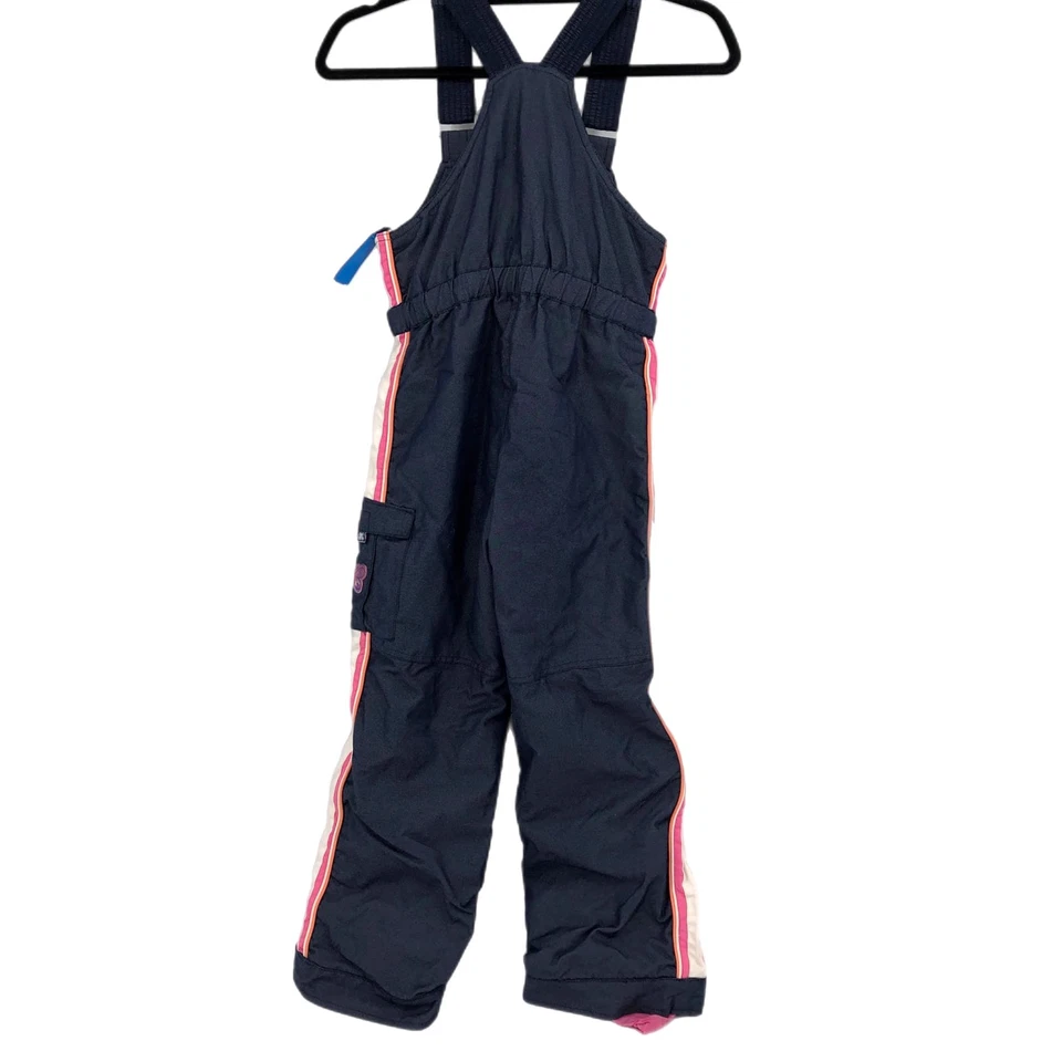 Mono con tirantes de nieve azul y rosa Obermeyer | Para niñas, talla 8 Foto 4 de 4