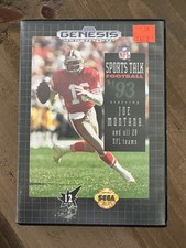 NFL Sports Talk Football ‘93 Starring Joe Montana Sega Genesis No Manual, TESTED