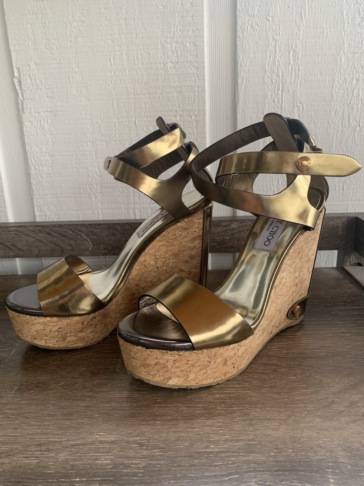 jimmy choo cork wedge Size 37