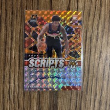 2020-21 Panini Mosaic - Rookie Scripts Orange Prizm #RS-TSA Ty-Shon Alexander