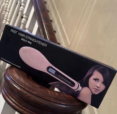 Fast Hair Straightener HQT-906 Pink